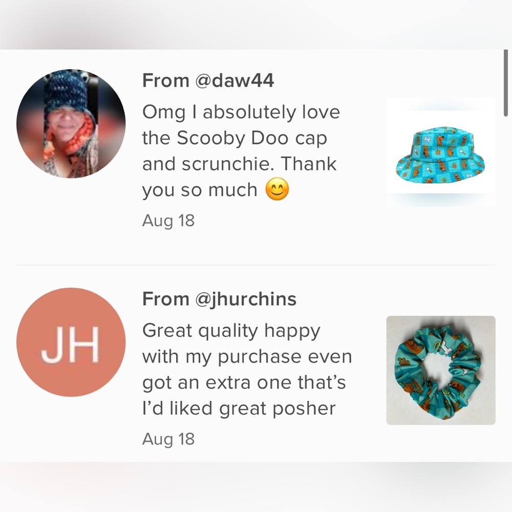 Scooby doo bucket hat and Scrunchie handmade - Picture 5 of 9